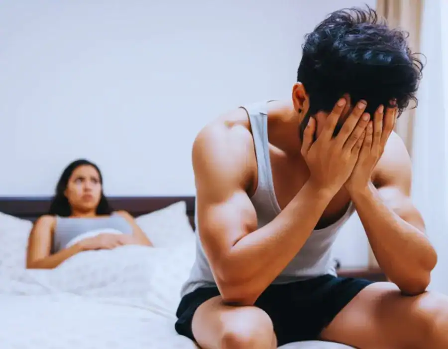 Image of upset man in need of erectile dysfunction treatment Dorchester